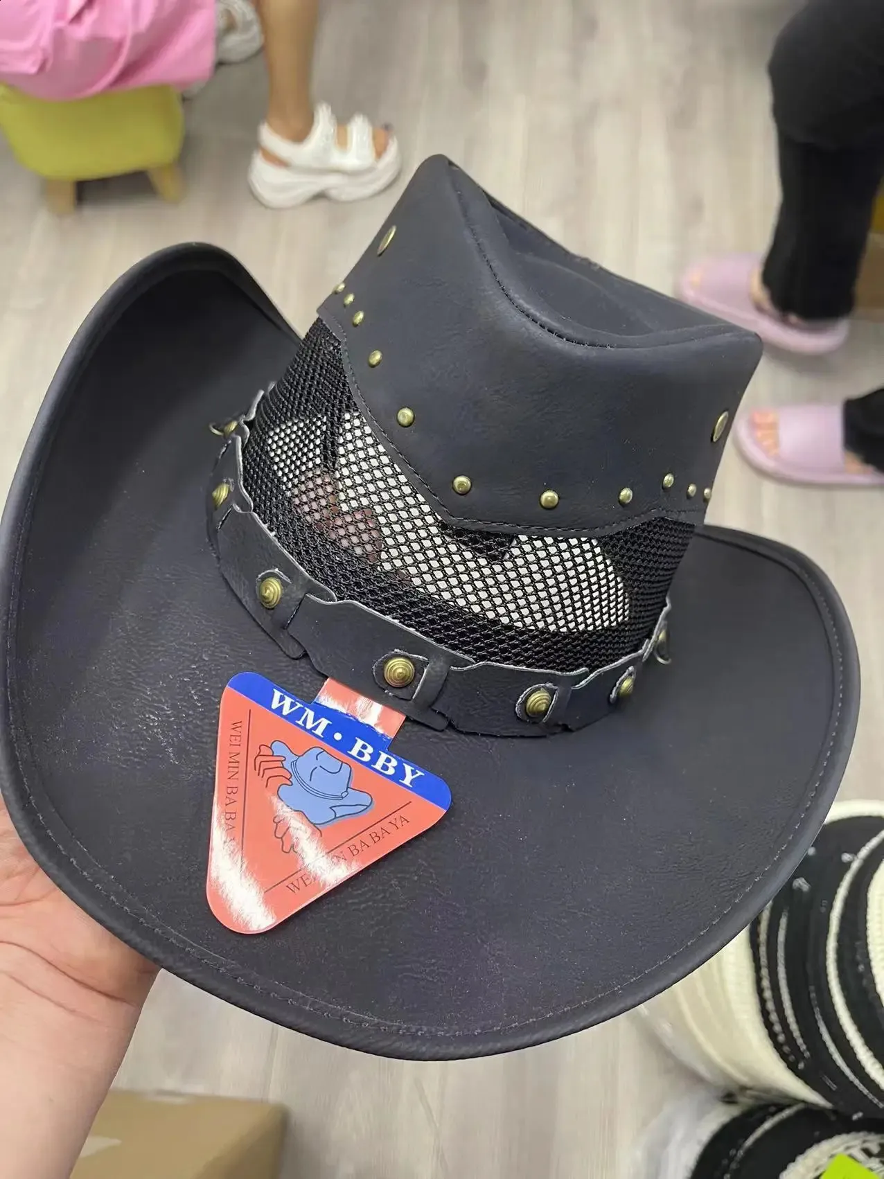 7683 Western Straw Cowboy Hat For Men And Women Beach Sun Hat Jazz Cap Outdoor Western Straw Cowboy Cowgirl Hat for Men Women Wide Brim  main image 2