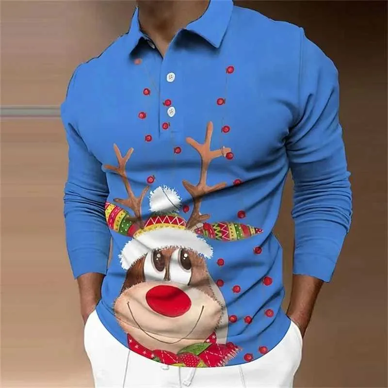 Men's Christmas Sweater Round Neck Long Sleeve Unisex Knitted Xmas