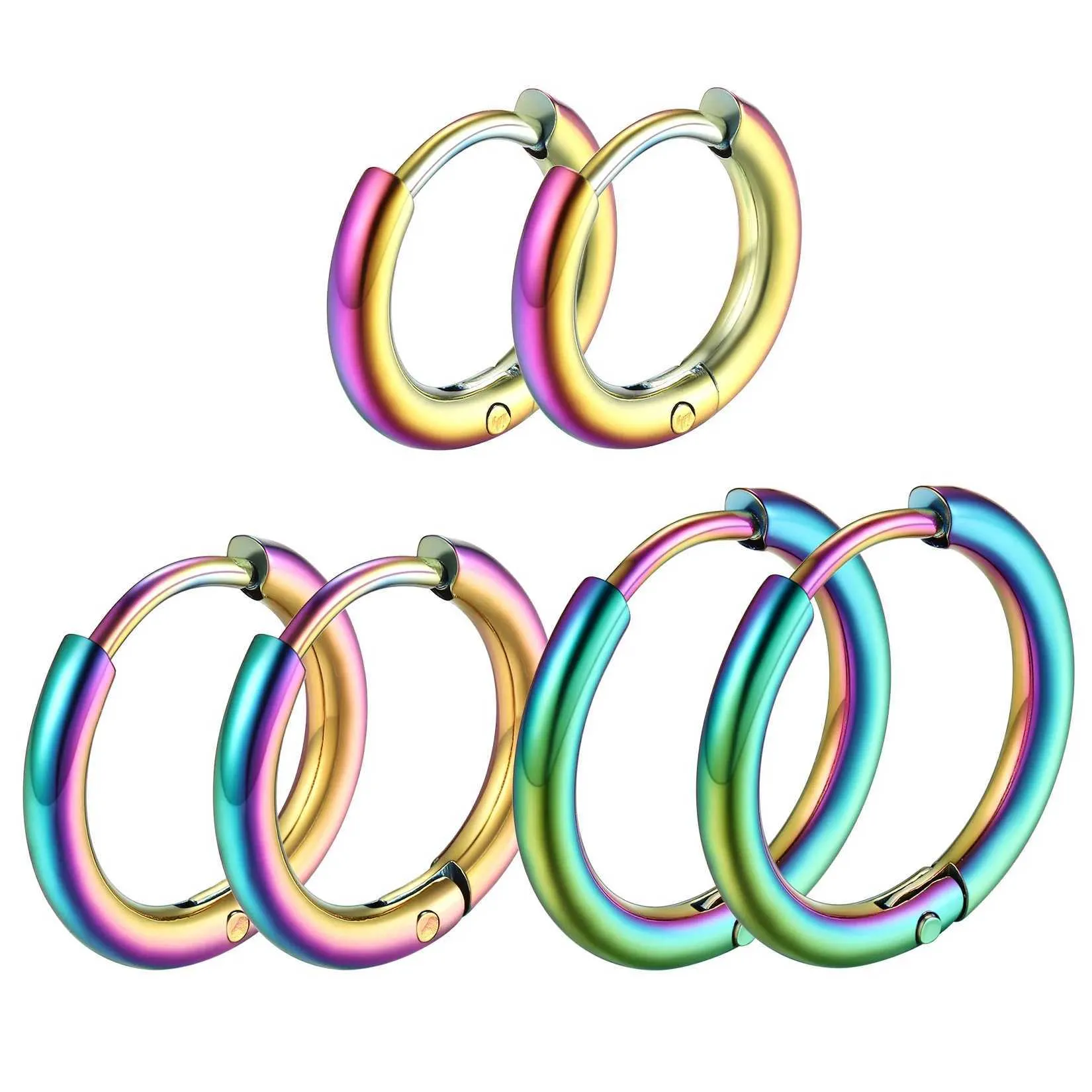 Gold Hoop Earrings Set For Women, Dainty 14K Gold Plated Cartilage Earring Hypoallergenic Earrings Trendy Small Gold Earring Stacks Multiple Piercing Hugg