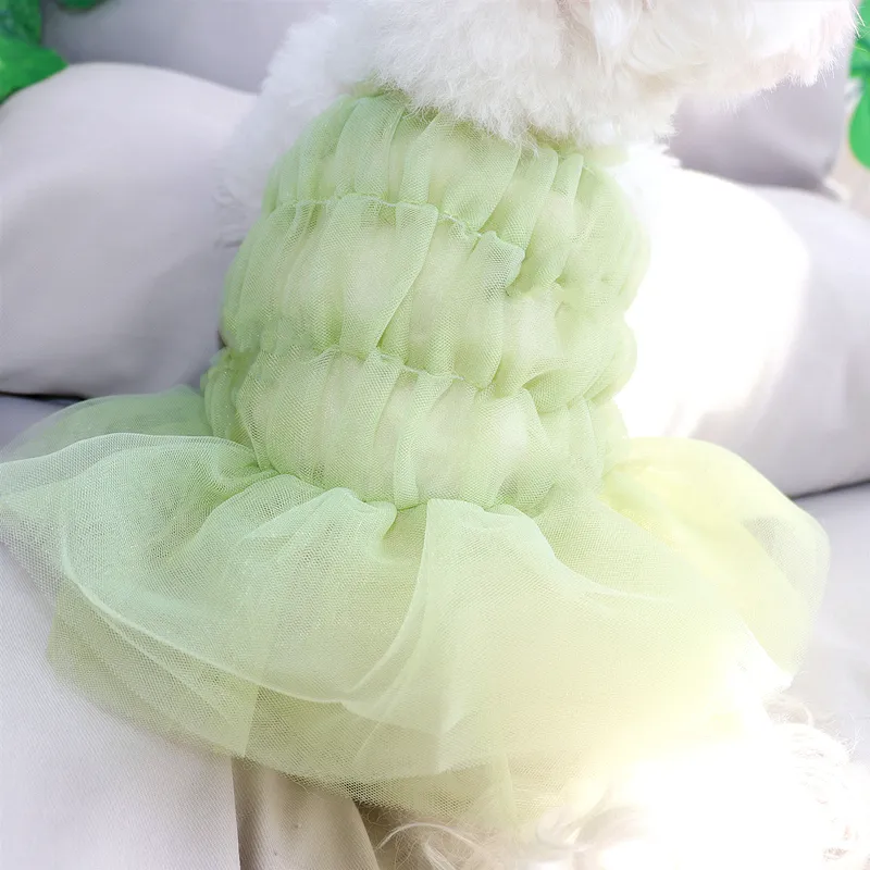 mint green dog dress Cutest Clover Dog Dress