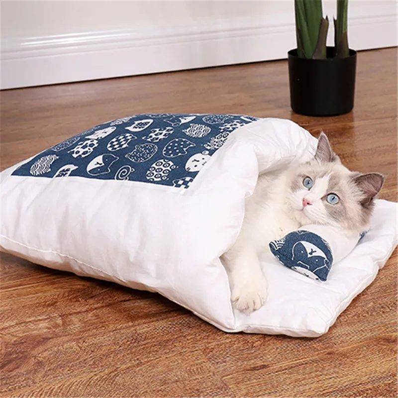 Cozy Winter Best Orthopedic Cat Bed With Removable Nest Pillow And Deep Sleep Cave For Dogs And Cats From Dh1102108913 11.01 DHgate.Com