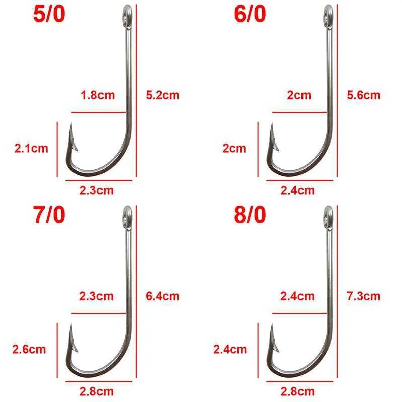 thumbnail interactive-video image 1 of Honu Lures Stainless Steel Fishing Hooks - Sizes 6/0 To 10/0 - Durable & Corrosion Resistant 1 of 2