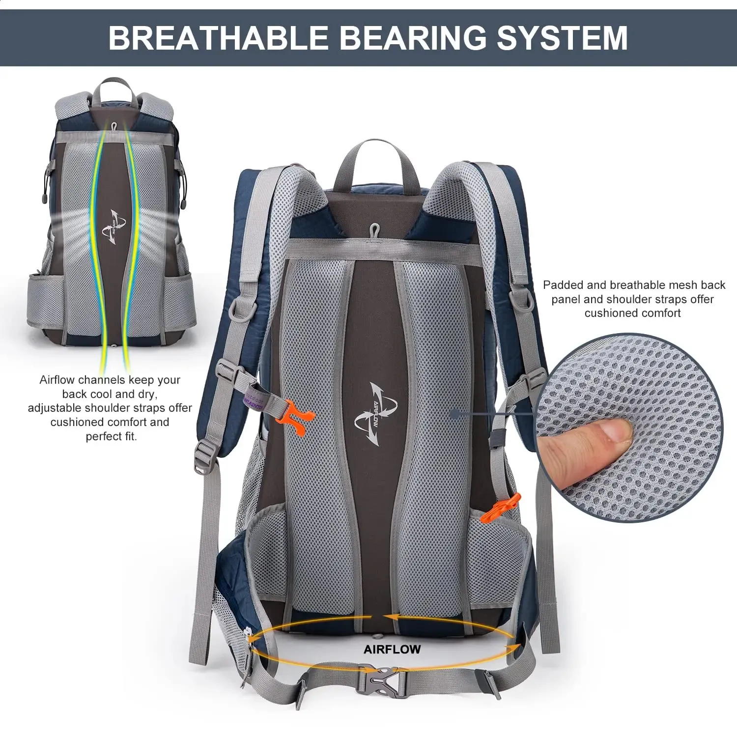 MOUNTAINTOP 40L Camping Backpack 60l With Rain Cover Ideal For Hiking Trekking And Outdoor Travel Unisex Bag With Large Capacity 240909 From Kua06 63 DHgate.Com