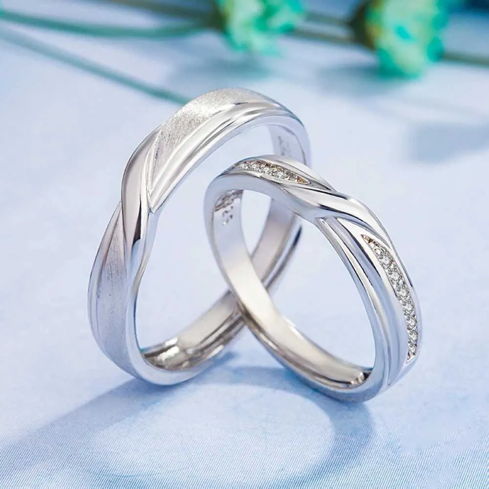 Matching Couples Rings: Copper Plated Silver Adjustable Twisted