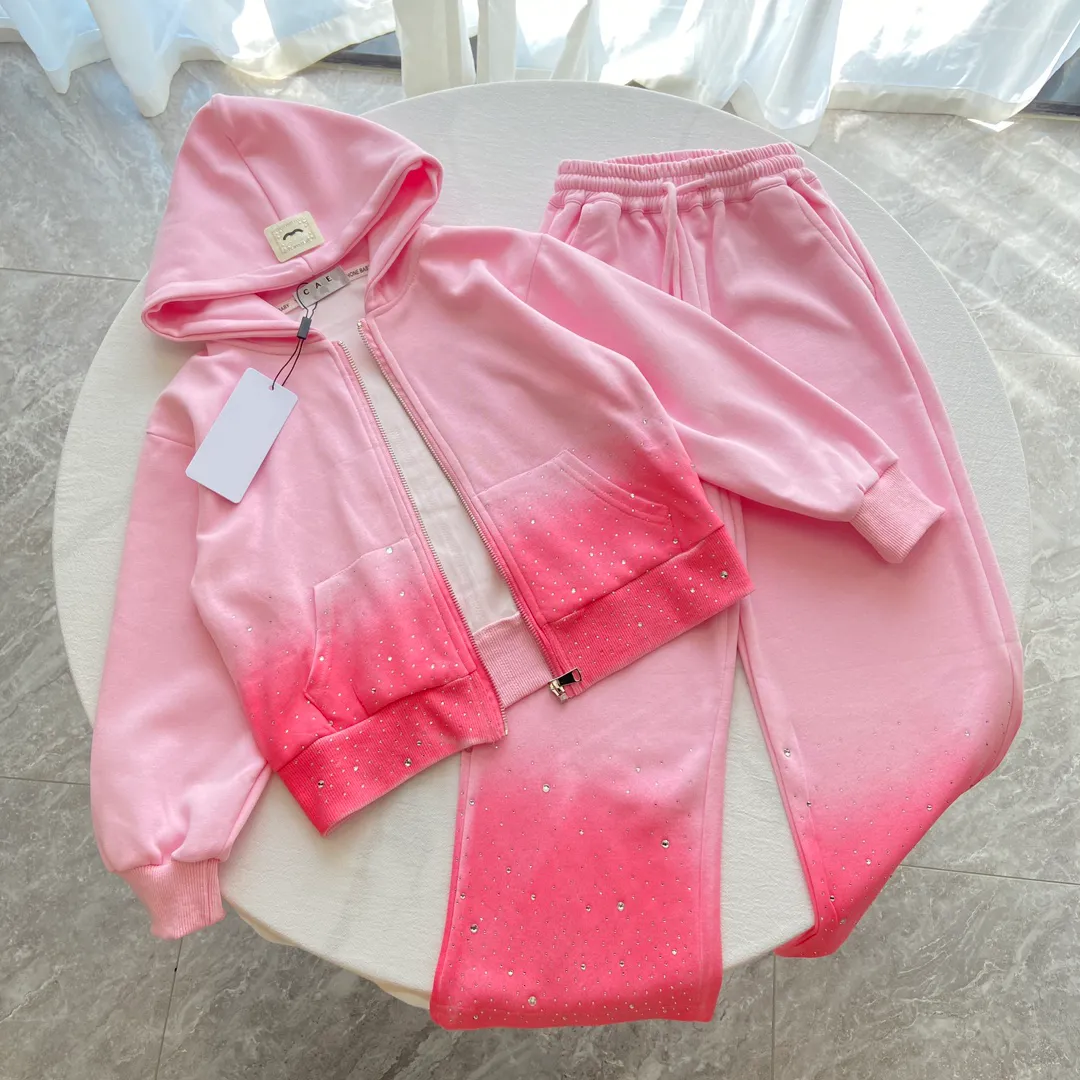 Luxury Designer Girls Jacket And Pants Set High Quality Kids Fall
