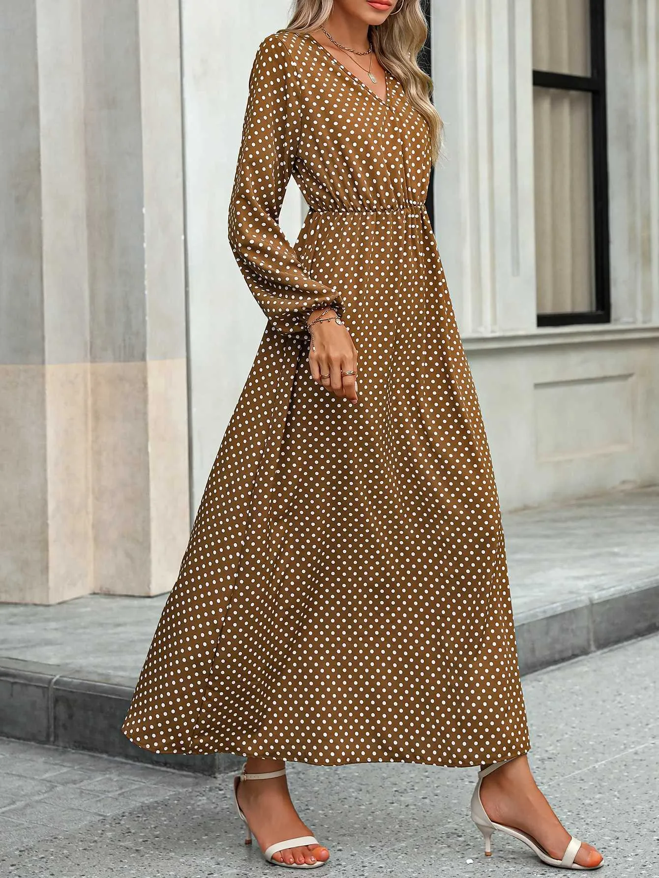 〖kさま専用〗HLT Pin Dot Pleated Long Dress kさま専用〗HLT Pin Dot Pleated Long Dress kさま専用〗HLT Pin