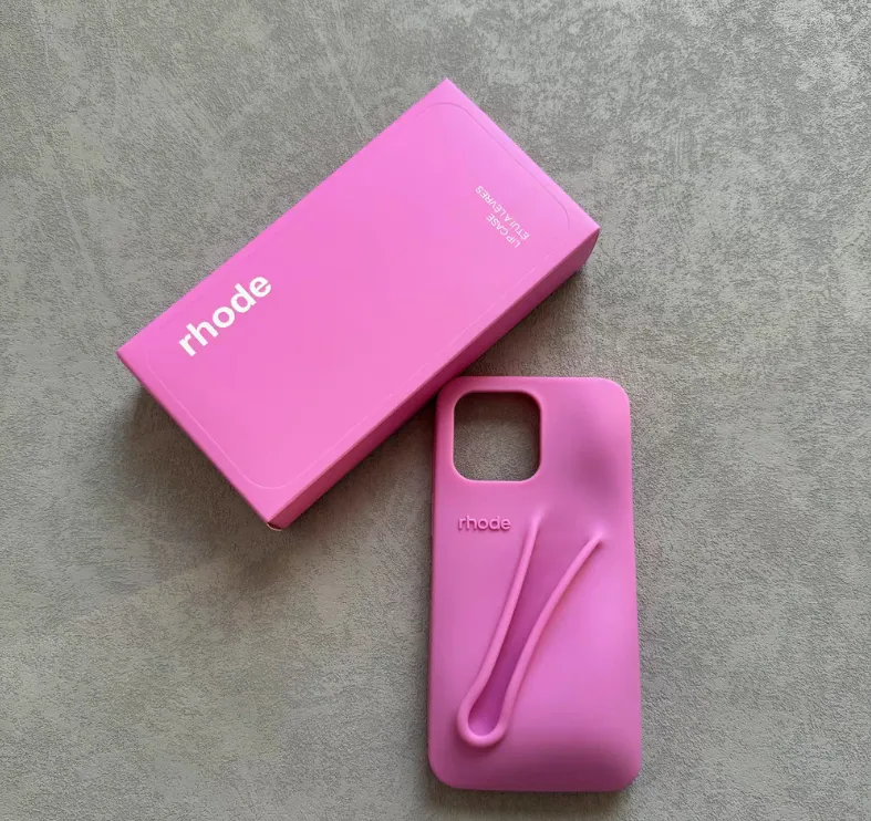 Rhode Lipstick 3D Makeup Silicone White Phone Case For Rhode Lipstick 3D Makeup Silicone White Phone Case For
