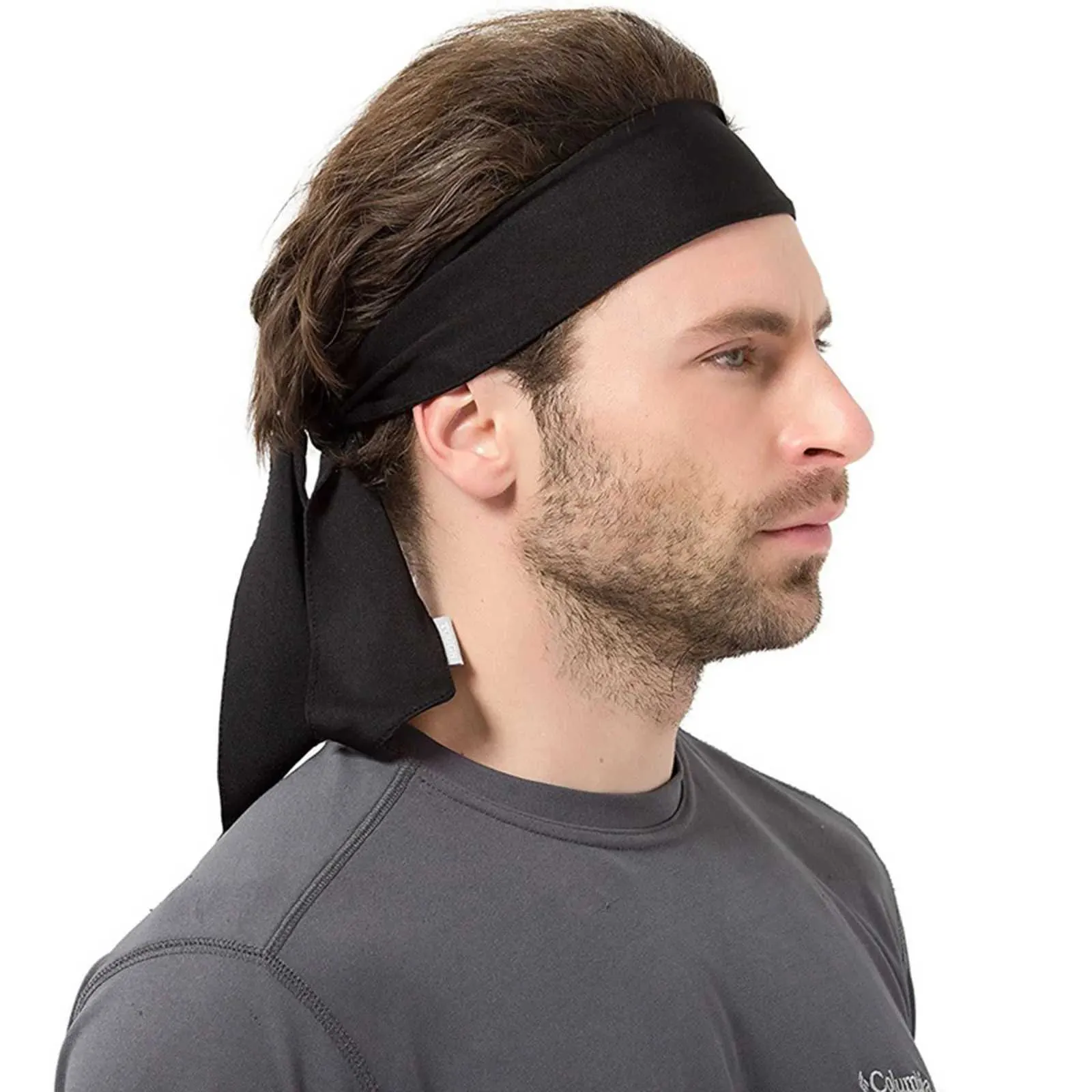 Custom Personalized Sport Headband Sweatband - Design Your Own Text/Logo For Gym, Yoga, Running - View #10