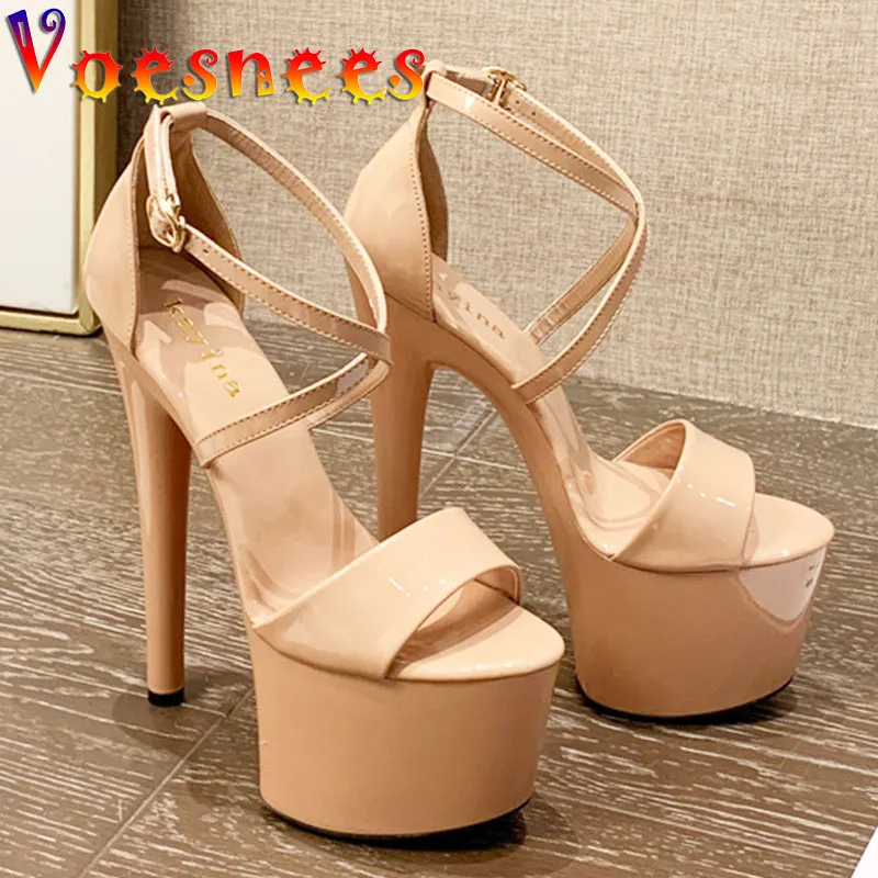 Sexy Stiletto Sandals: Premium Platform High Heels for Club Night Out  Shop Now!