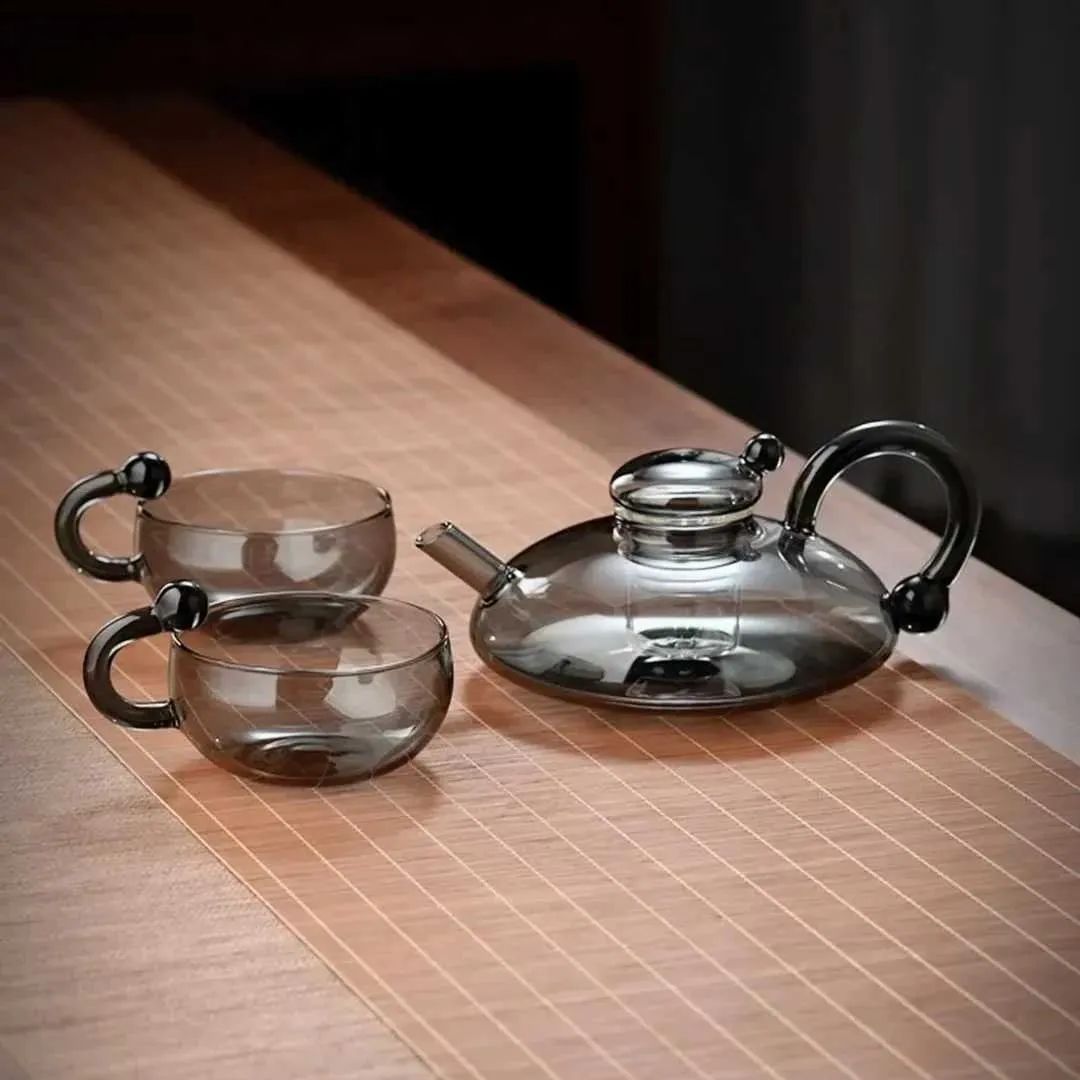 Home New Explosion Proof Boiling Teapot Set Teapot Set Heat Resistant ...