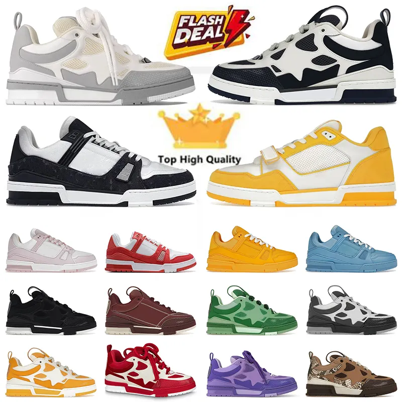 Off white black red blue and yellow shoes deals
