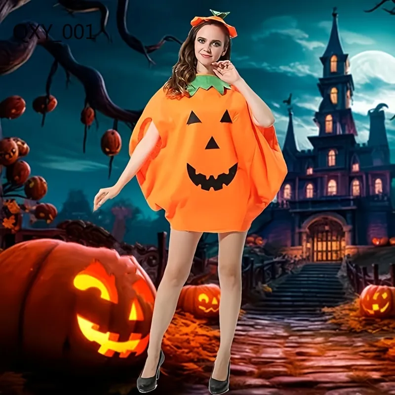 Halloween Costume Women Pumpkin Dress Sleeveless High Waist Short Polyester  Festival Outfit from Dhgate Two Piece Dress - price 5.53