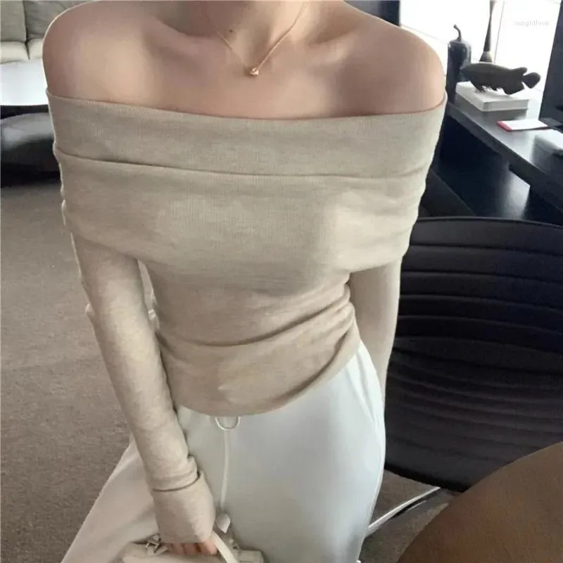 Sexy Skinny Off Shoulder Knitting Sweaters Sexy Skinny Off Shoulder Knitting Sweaters