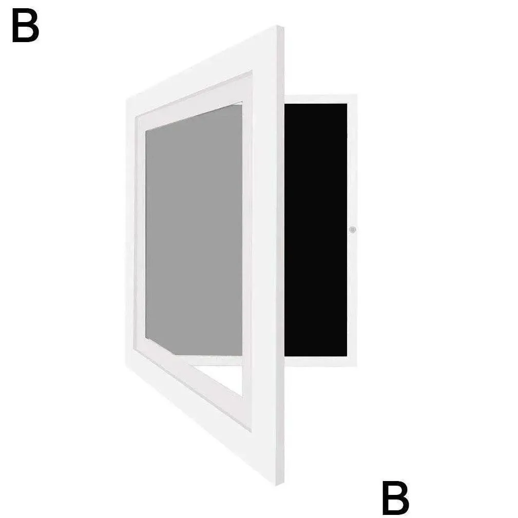 Hinged Art Wall Of Frames Wood Shadow Box With Front Opening Bouquet ...