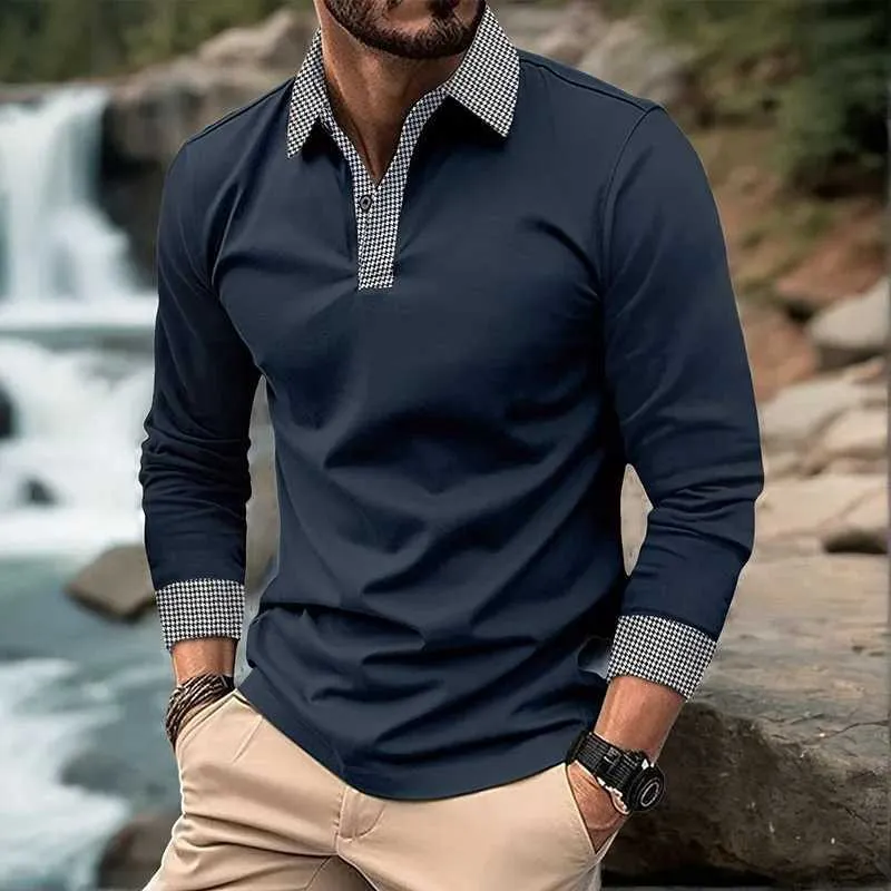 Breathable Men's polo polo shirts with Flip Collar
