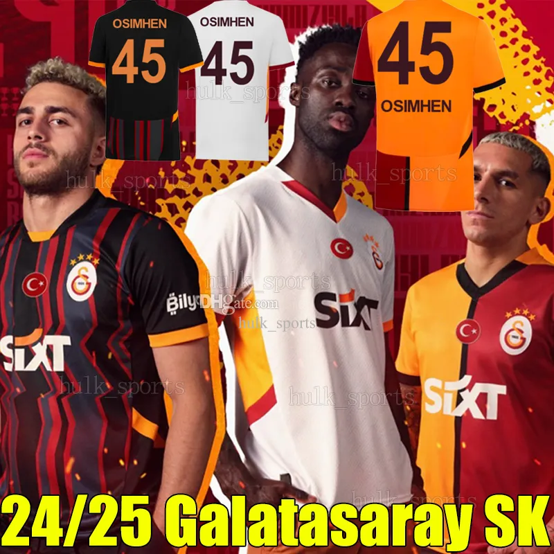 Galatasaray SK 2024 25 maglia di calcio 4xl 24 25 casa via uomini bambini kit calzini
