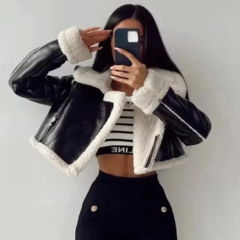 ジャケット・アウター NEW CRIMPED FUR CROPPED BLOUSON Auden Jacket – Cinq à Sept