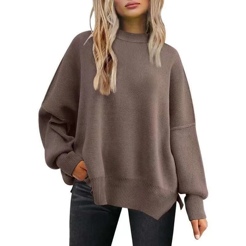 Oversized Turtleneck Sweater For Women - Chunky Knit Batwing Sleeve Pullover For Winter - View #5