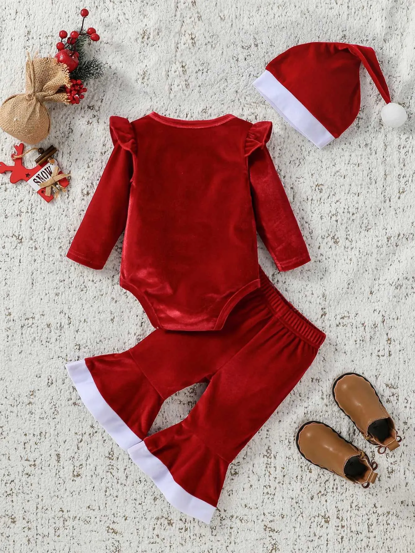 Baby Girl Christmas Outfit Set - Long Sleeve Red Cartoon - Newborn to 18  Months from Dhgate Clothing Sets - price 23.88