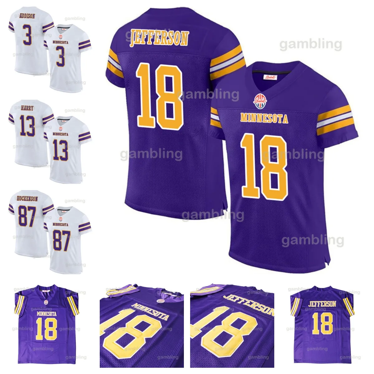 Football Jerseys Minnesota Vikings Jersey Aliexpress MN Vikings T