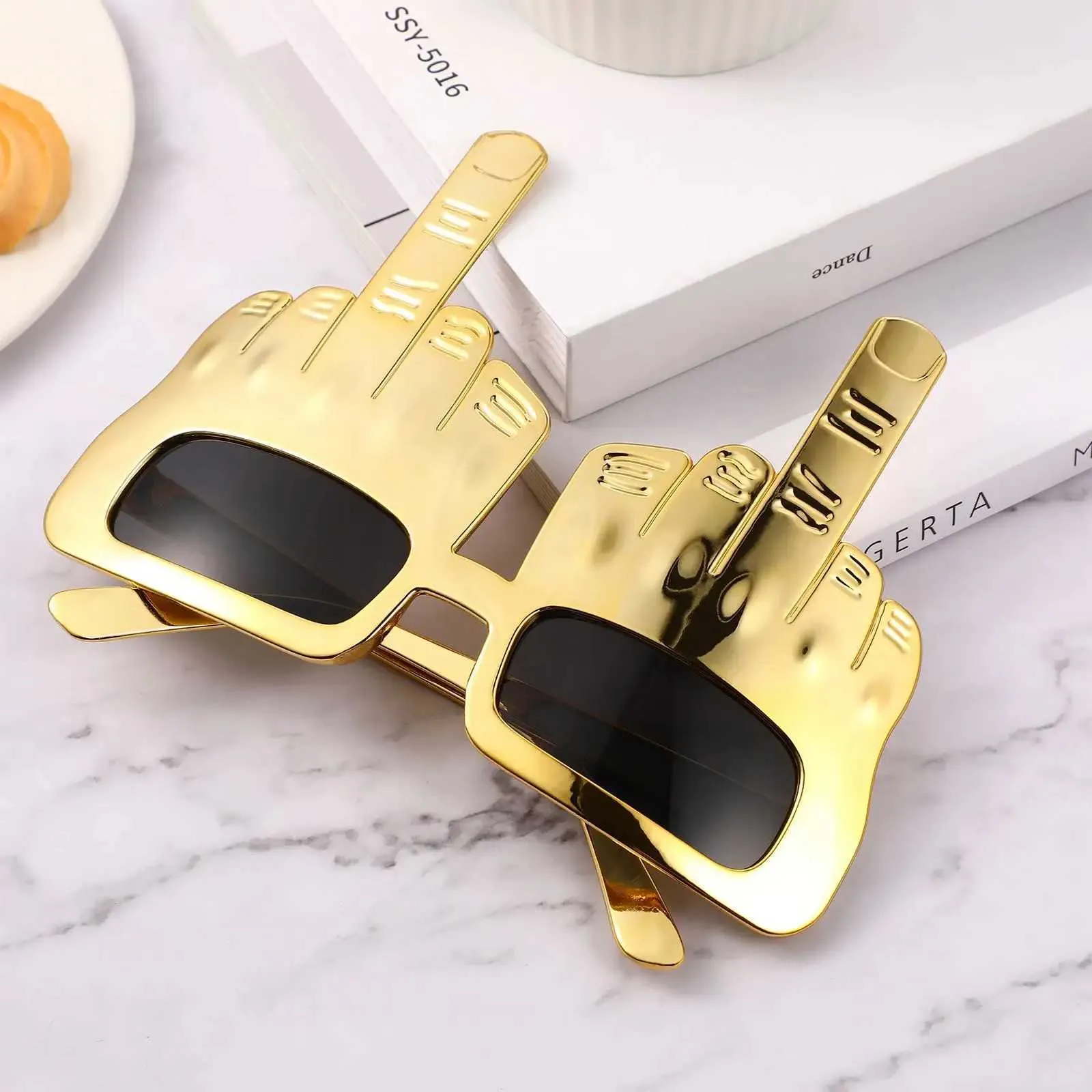 Funny Party Glasses Novelty Finger Eyeglasses for Adults Kids