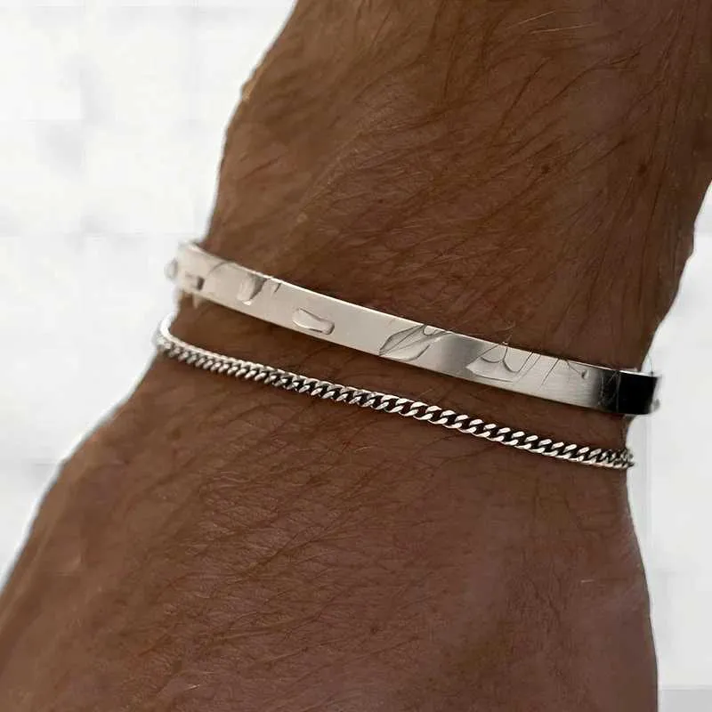 Pulsera Brazalete Hombre Cierre Magnético Liviana Urbana