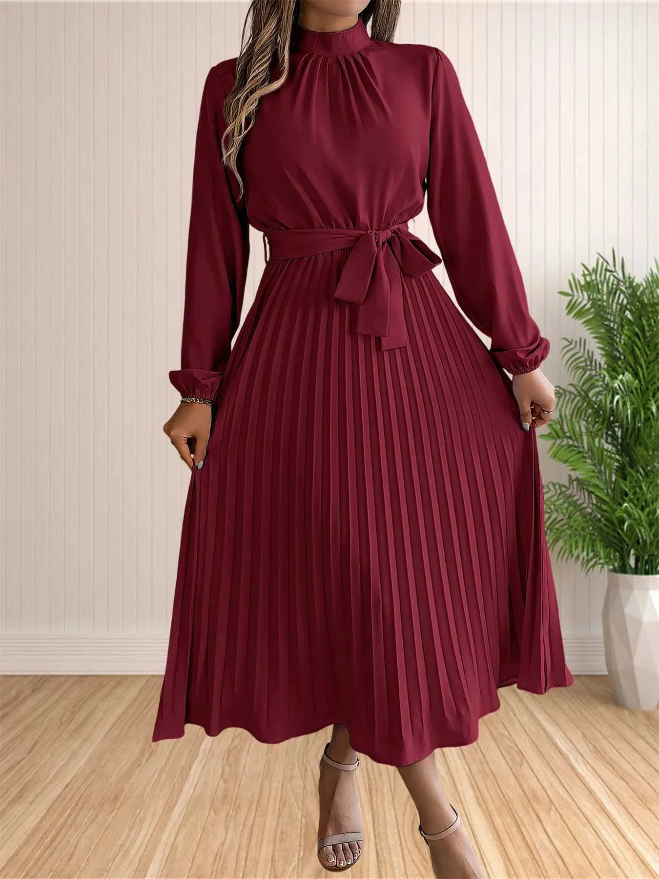 chinese dress ladies PJFCS Women's Summer Casual Long Dress Sleeveless Halter Pleated Beach Maxi  Sun Dresses,Beige,S, Small at Amazon Women's Clothing store