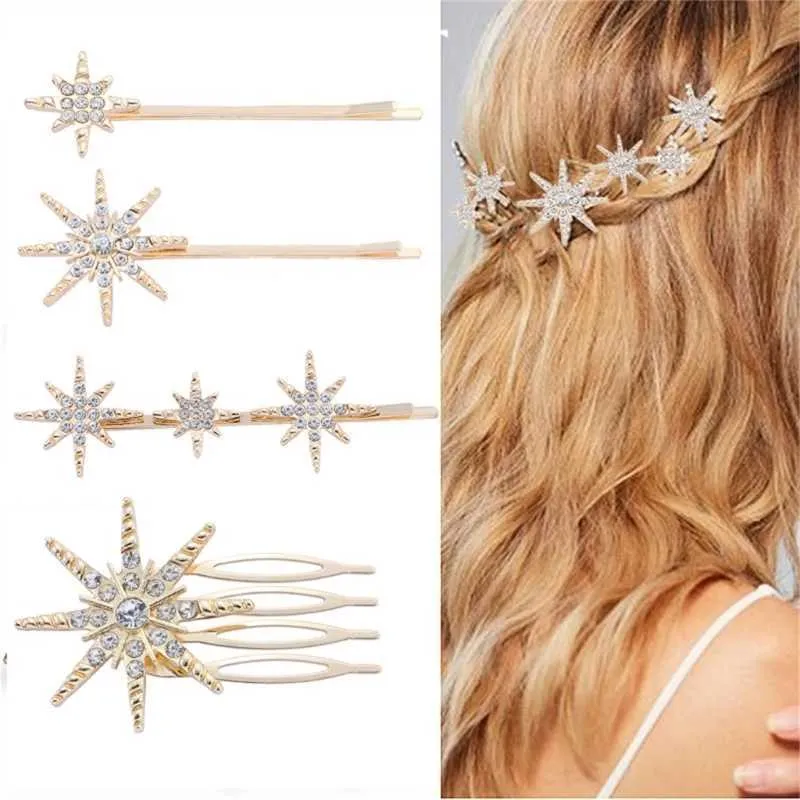 Bridal Rhinestone Hair Comb Set - Crystal Hair Clips for Wedding ...