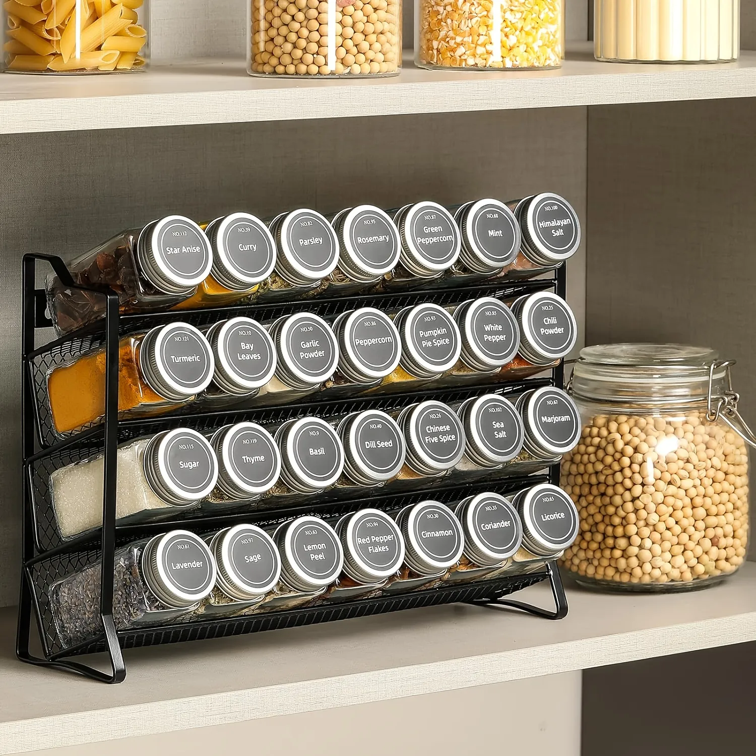 Spice Drawer Mason Jar Spice Rack Diy Spaceaid Minimalist Spice