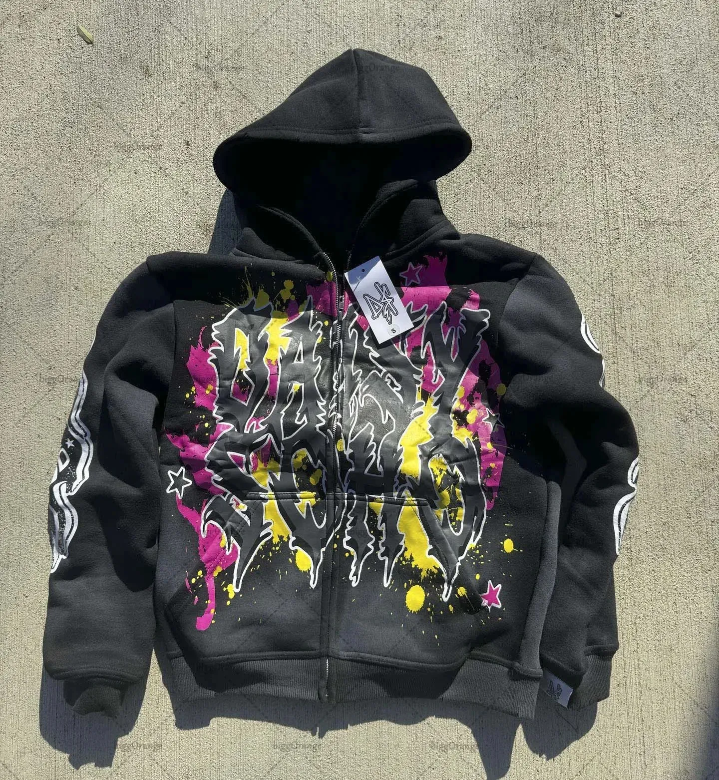 hype テクスチャージャケット　モード　y2k hype テクスチャージャケットモードy2k