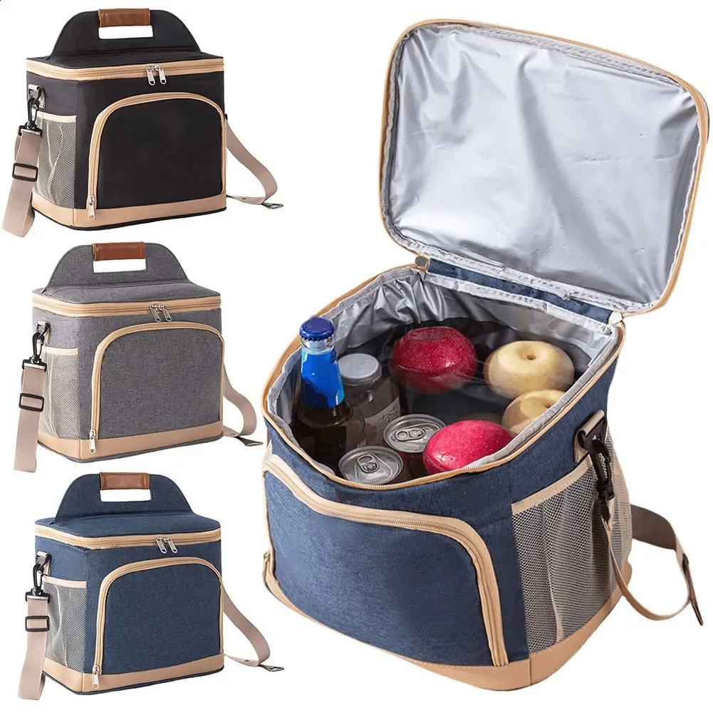 Insulated Picnic Cooler Bag Leakproof Lunch Bag for Outdoor Activities