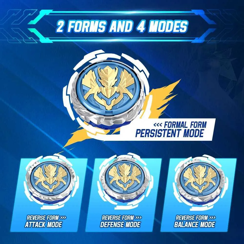 Metal Fusion Pegasus Style Spinning Top Set: 4-in-1 Launcher