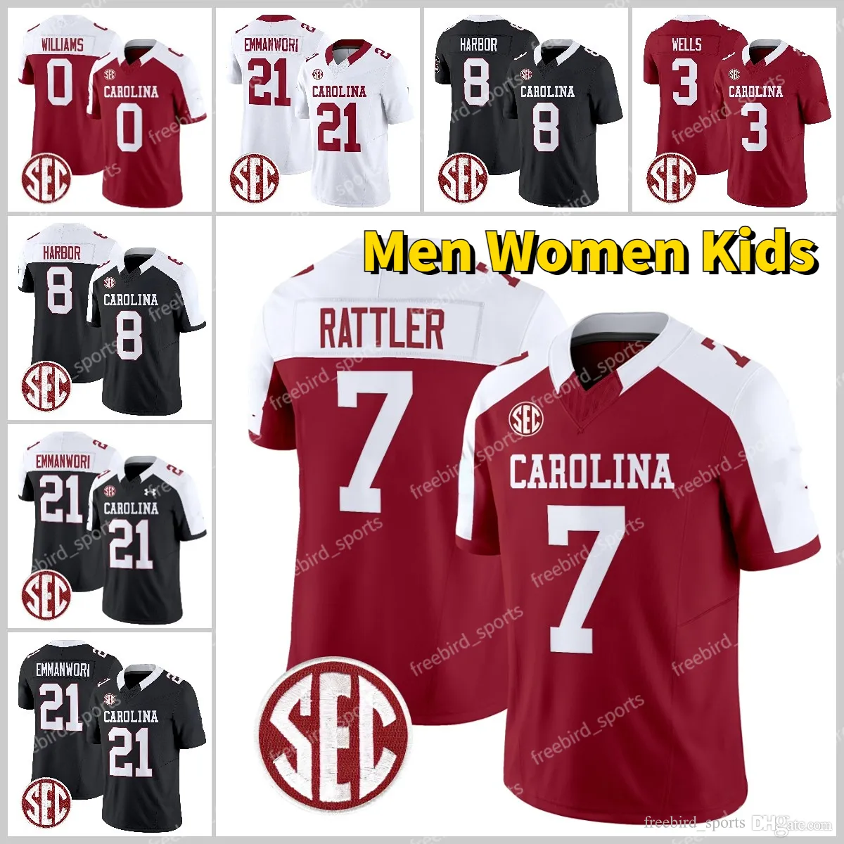 Save Big on Bulk Black South Carolina Football Jersey Classic Throwback  College Football Jerseys Premium Quality, Breathable Fabric, Ideal For Game 