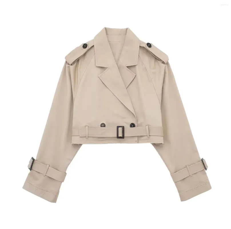 DHgate.com:Double Breasted Cropped Jacket with Belt | Frayed DHgate.com:Double Breasted Cropped Jacket with Belt | Frayed