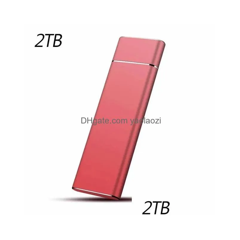Hard Drives Original Portable Ssd External 500Gb 1Tb 2Tb 4Tb Usb31 Hdd Storage Device Mobile Dis For Cellphones Computer 221105 Dr Dhbcz