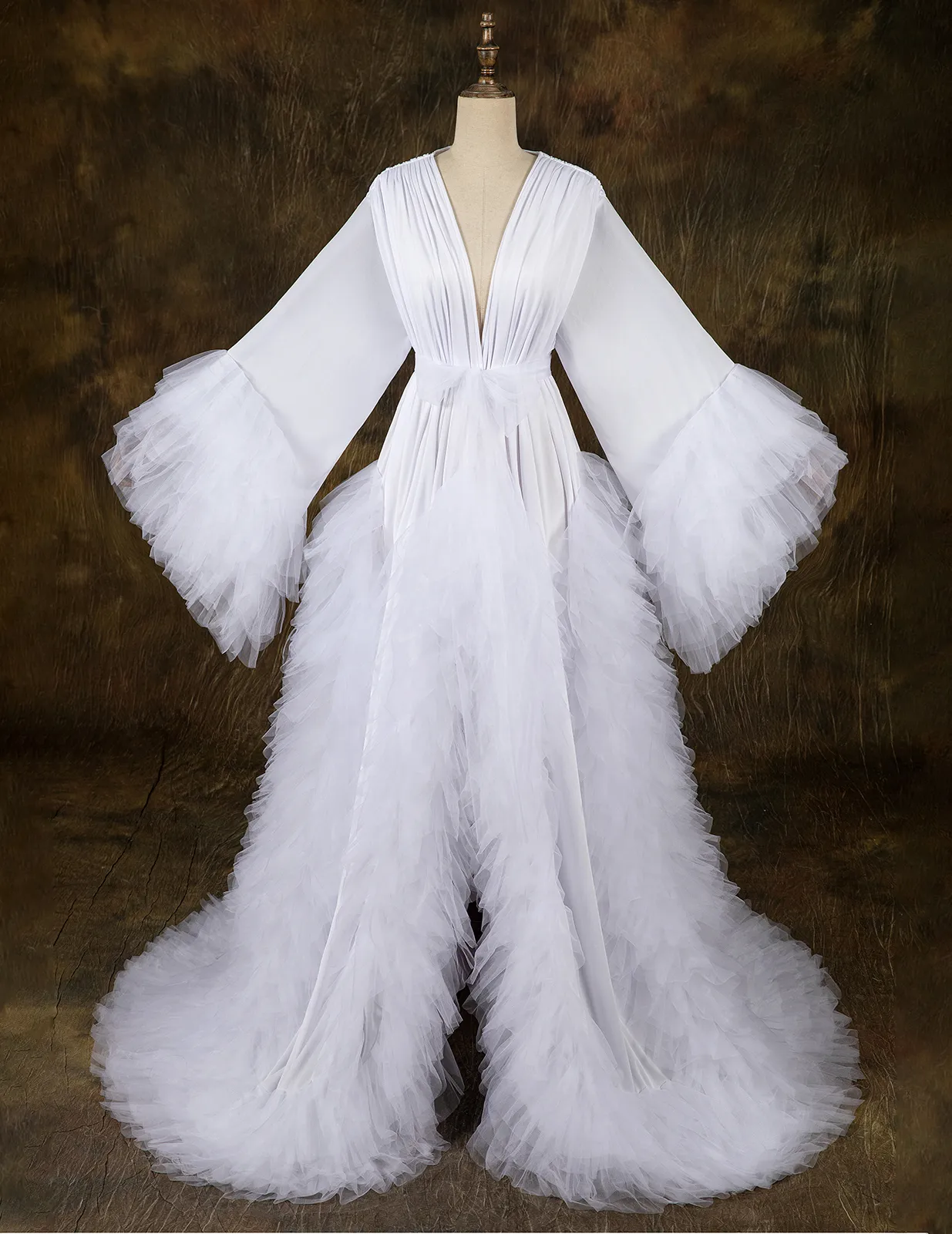Sleepwear Yinyyinhs Feather Robe Old Hollywood Robe White Feather