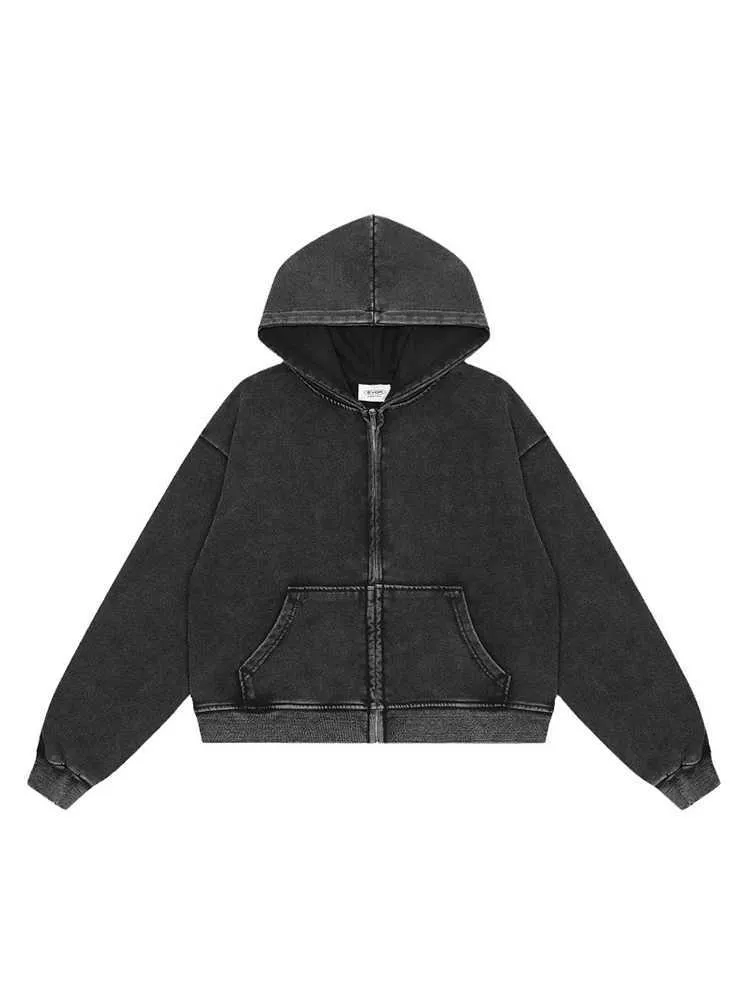 Save Big on Bulk Men's Zip Up Hooded Sweatshirts Men's Cropped Hoodie  Fashionable Zip Up Sweatshirt, Streetwear Loose Fit, Long Sleeve Hooded  Cardigan