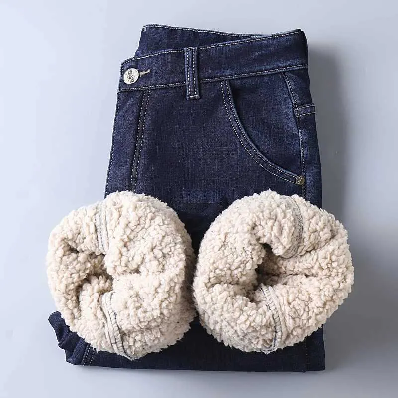 Men's Plush Wool Thermal baggy jeans - Winter Warmth Men's Plush Wool Thermal baggy jeans - Winter Warmth