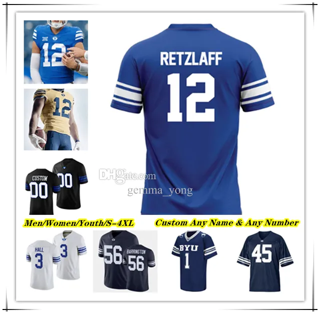 Save Big on Bulk Byu Football Jersey OSU Football Jersey BYU Cougars  College Football Jersey Retzlaff, Hinckley, More Sizes Up To 4XL Best  Deals