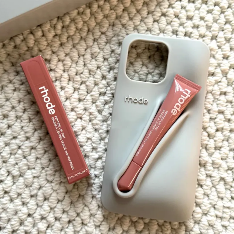 Silicone custom phone cases for iPhone 16 Rhode, Lipstick Silicone custom phone cases for iPhone 16 Rhode, Lipstick