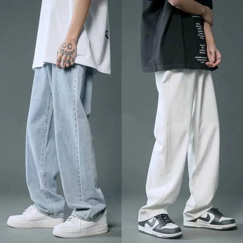 Loose Fit Straight Leg Jeans Men Best Seller! Shop Now for Baggy  Streetwear Denim Cargo Pants!