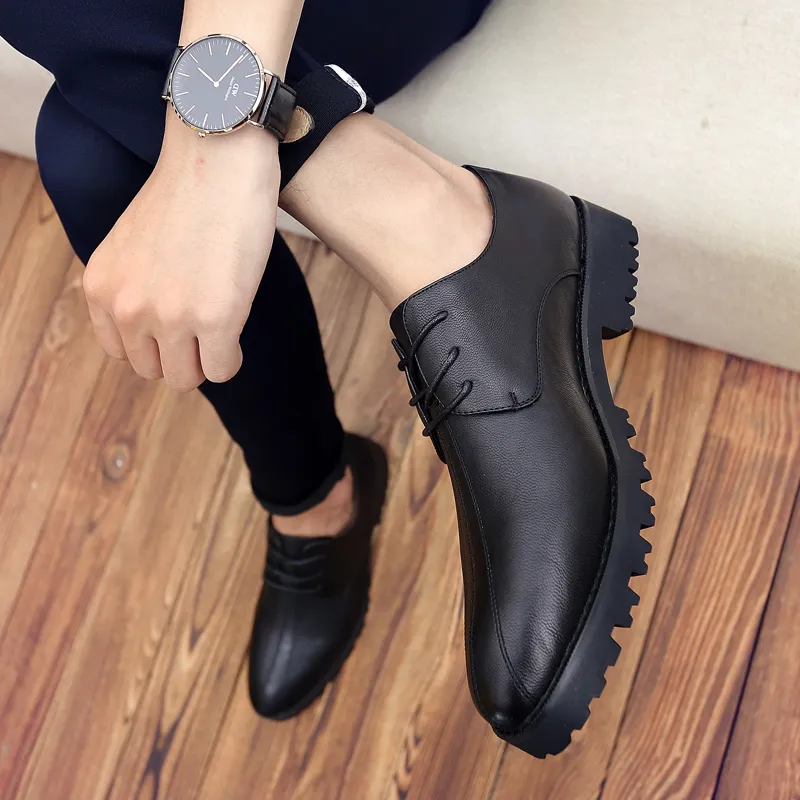 blue leather dress shoes for men ROYAL LUXE Men's Blue Leather Loafer Dress Shoes with Metal Buckle Accent