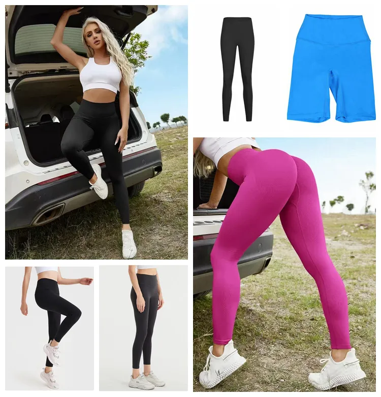 High Waist Lycra Leggings For Women Push Up, Cropped, T Shaped