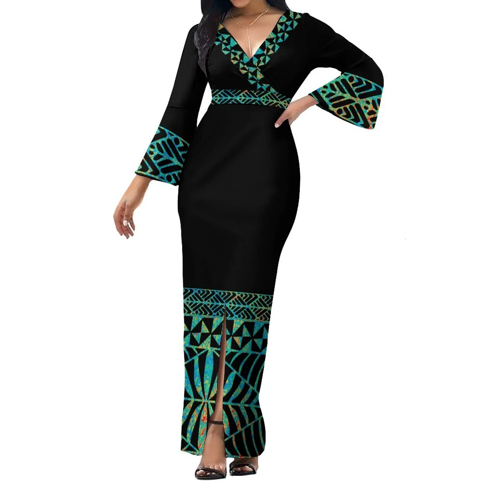 2024 Summer Soft Fabric Tailored Evening Polynesian Womens Vintage Maxi  Dress from Dhgate Street Style Dresses - price 27.14