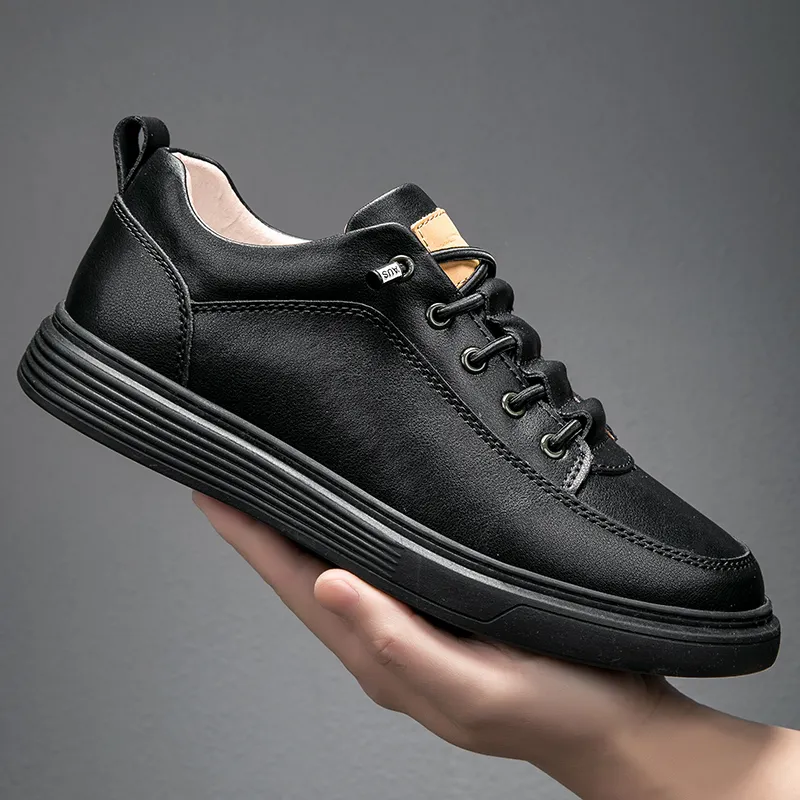 Handmade Italian Leather Sneakers for Men Business Casual, Sporty,  Skateboard Style