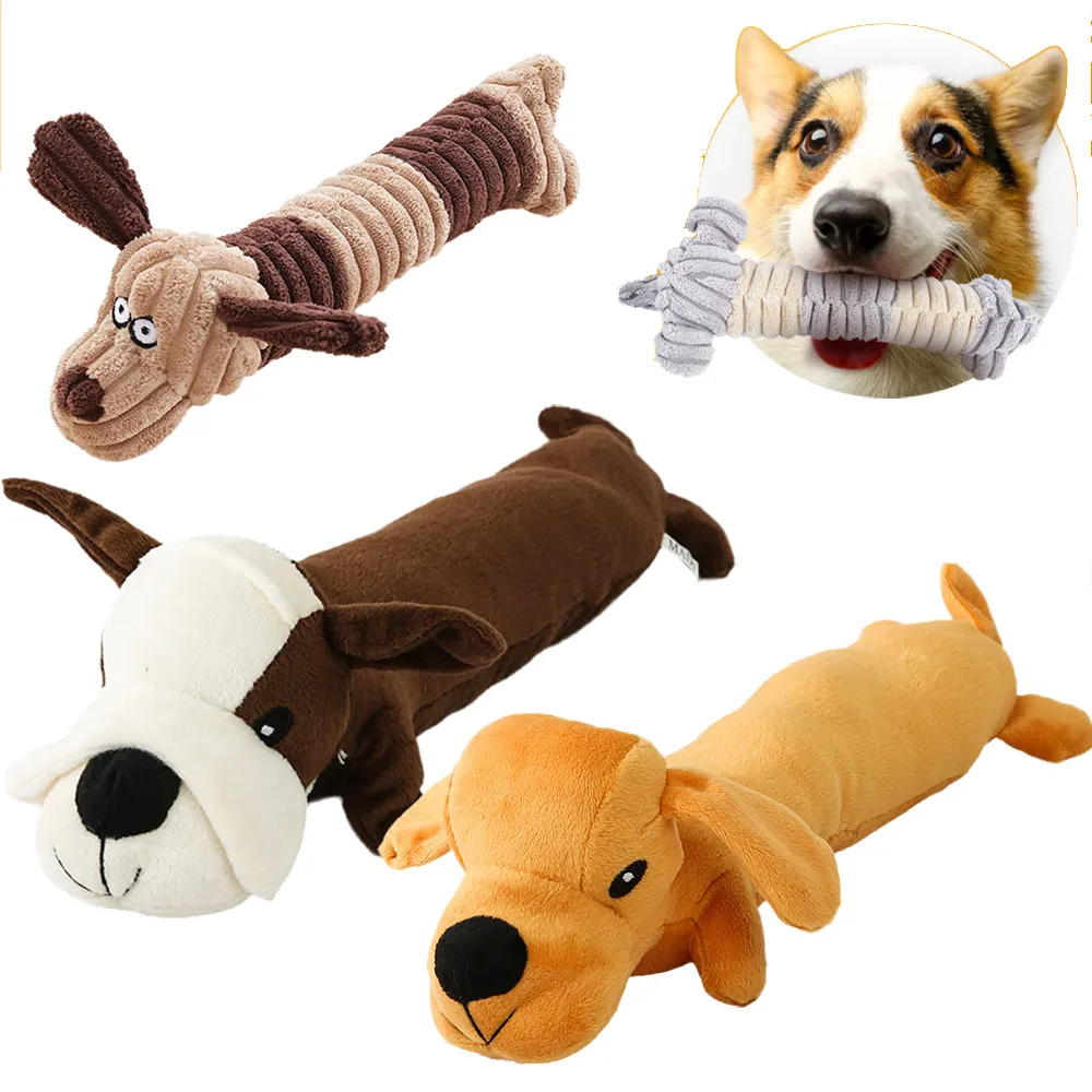 Plush Squeaky Dog Chew Toys, Soft Durable Squeaking Puppy Toys for Small  Medium Dogs, Set of