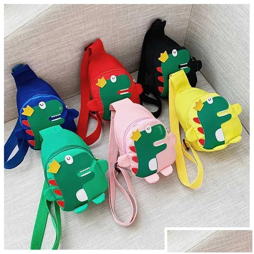 Cartoon Dinosaur Mini Chest Dinosaur Backpack For Kids Cute Outdoor Messenger Bag With Coin Wallet And Gift Box W240813 From Whole2019 15.35 DHgate.Com