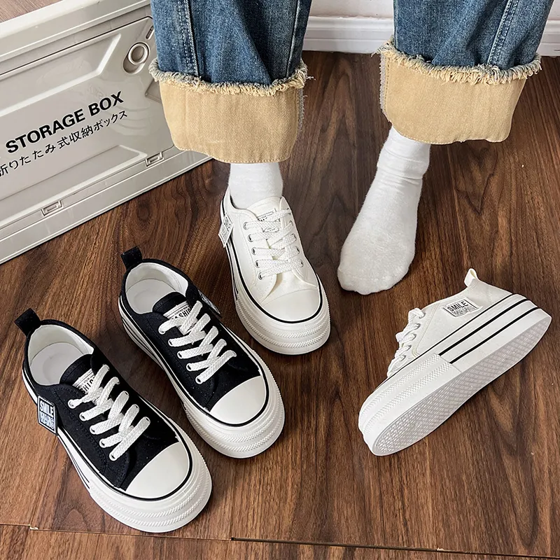 maxvinci dames canvas schoenen dames high top platform sneakers lace up canvas schoenen stijlvolle sneakers casual canvas tennis schoenen voor vrouwen