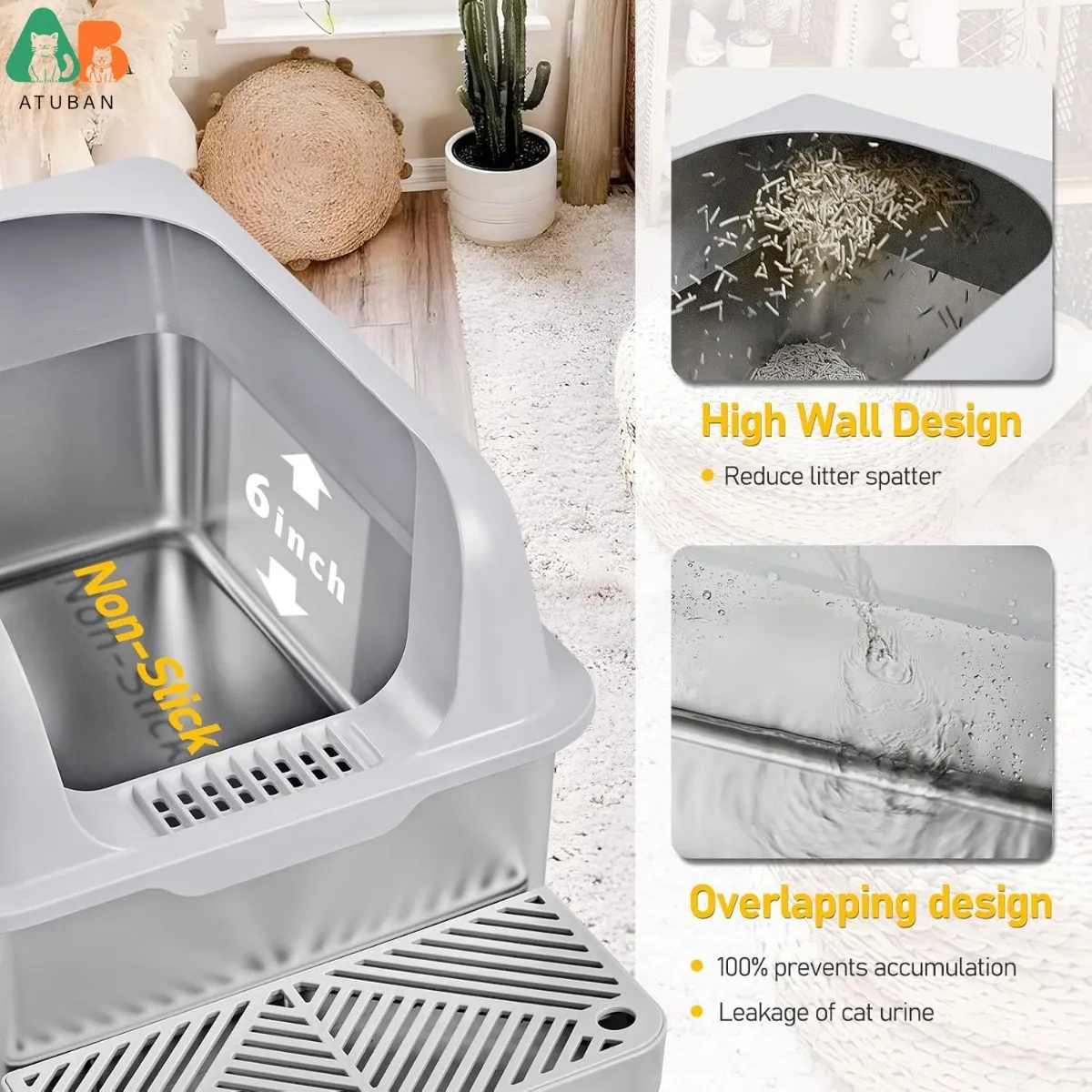 8 Deep Litter Box Stainless Steel Ca... Fake Review