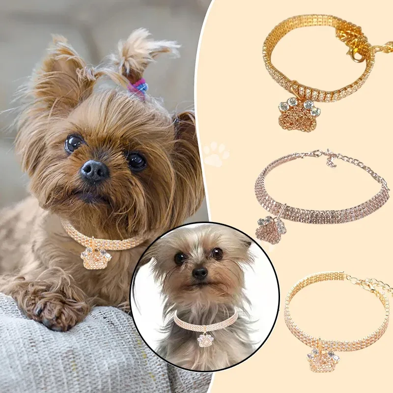 Necklace Diamond Studded Cat Collar Cat Rhinestone Diamante Collar